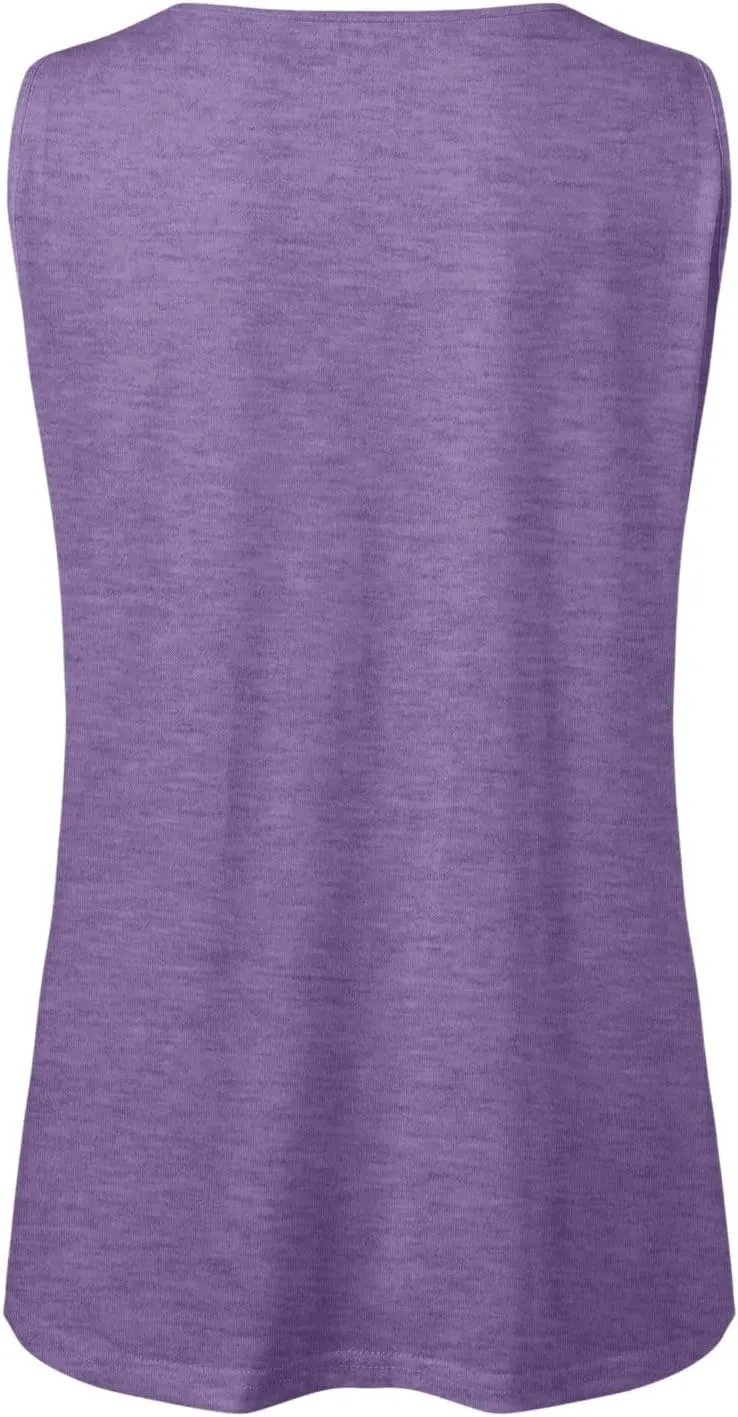 Tank Tops for Women 2025 Summer Sleeveless Pleated Crewneck Shirts Dressy Casual Beach Vacation Clothes