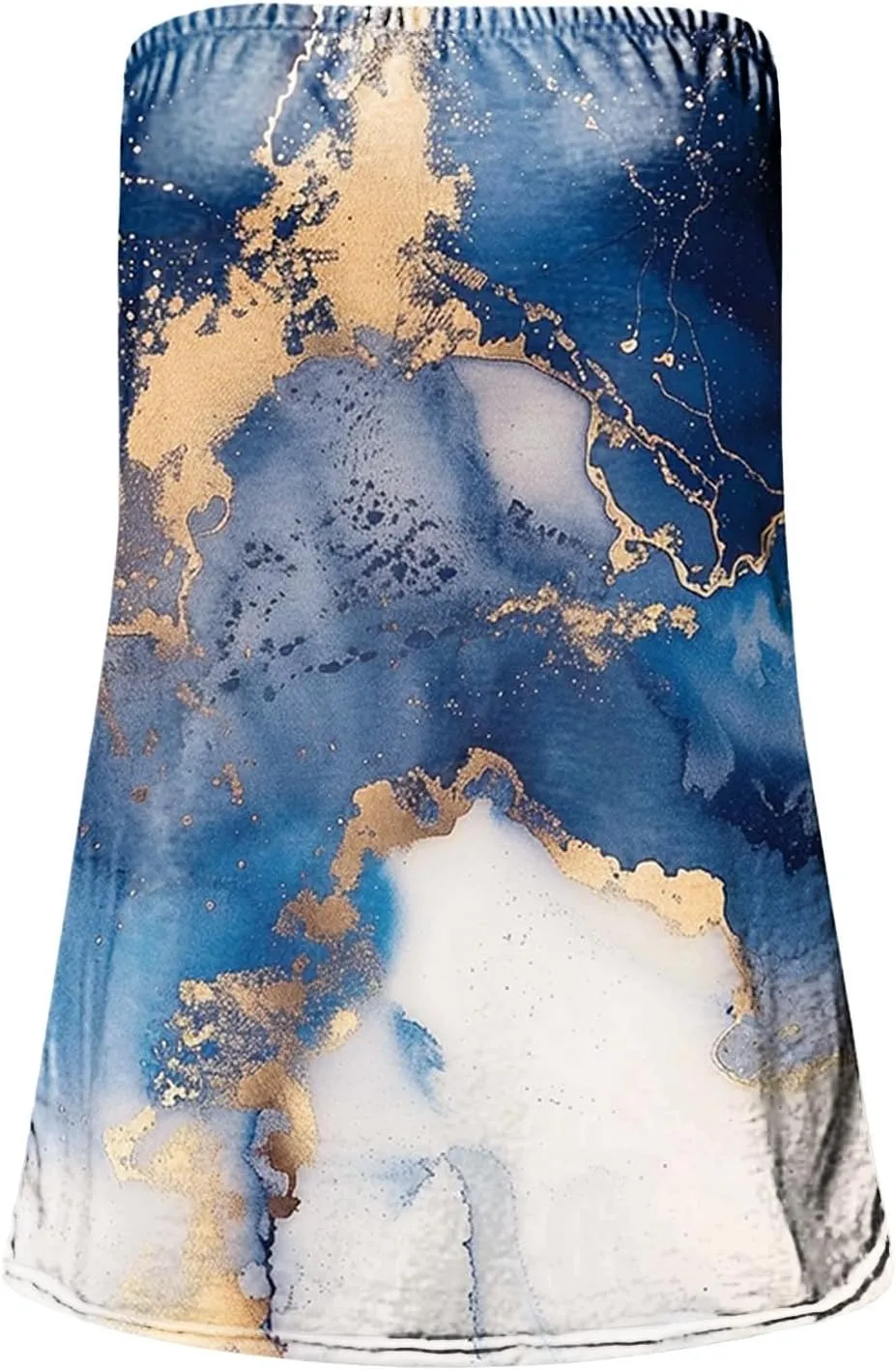 Tank Tops for Women 2025 Trendy Causal Print Strapless Tanks Tube Blouses Summer Backless Sexy T Shirts