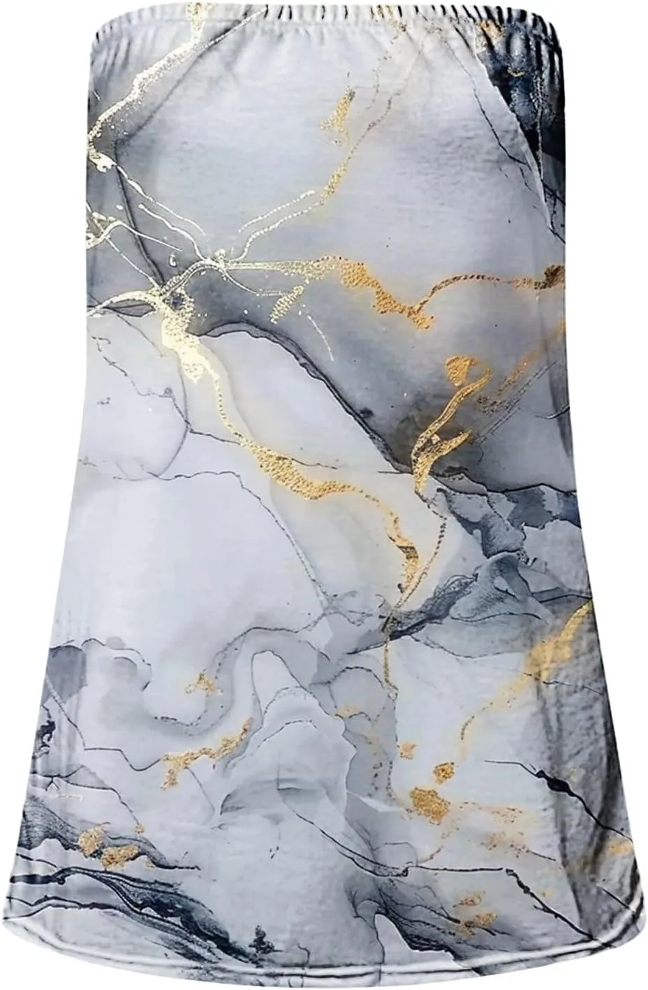 Tank Tops for Women 2025 Trendy Causal Print Strapless Tanks Tube Blouses Summer Backless Sexy T Shirts