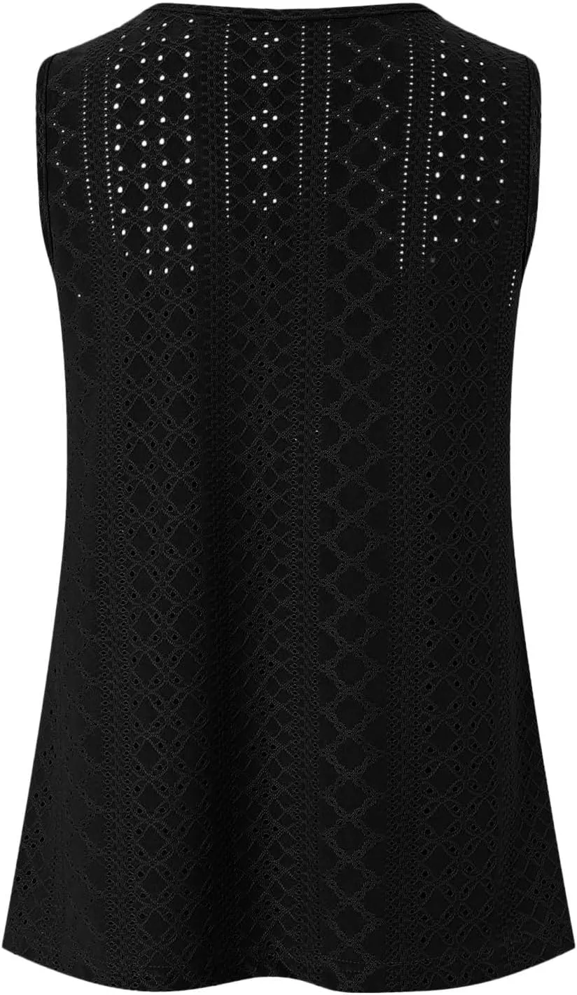 Tank Tops for Women 2025 Trendy Flowy Peplum Tops for Women Dressy Sleeveless V Neck Babydoll Tank Tops
