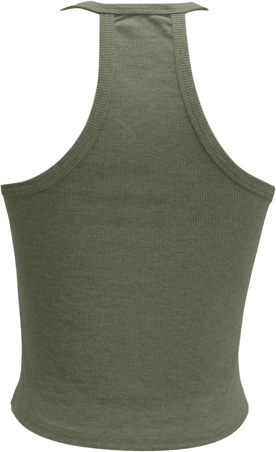 Tank Tops for Women Crop Camisole Summer Fashion Sleeveless Ribbed Workout Basic Going Out Gym Spring Clothes