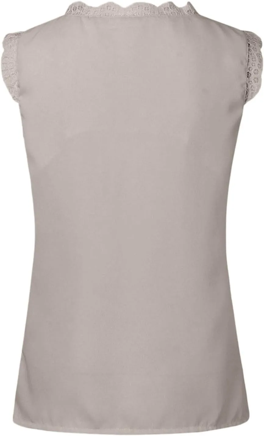 Tank Tops for Women Summer Tank Top V Neck Silk Satin Blouse Sleeveless Shirt Business Casual Dressy Clothes