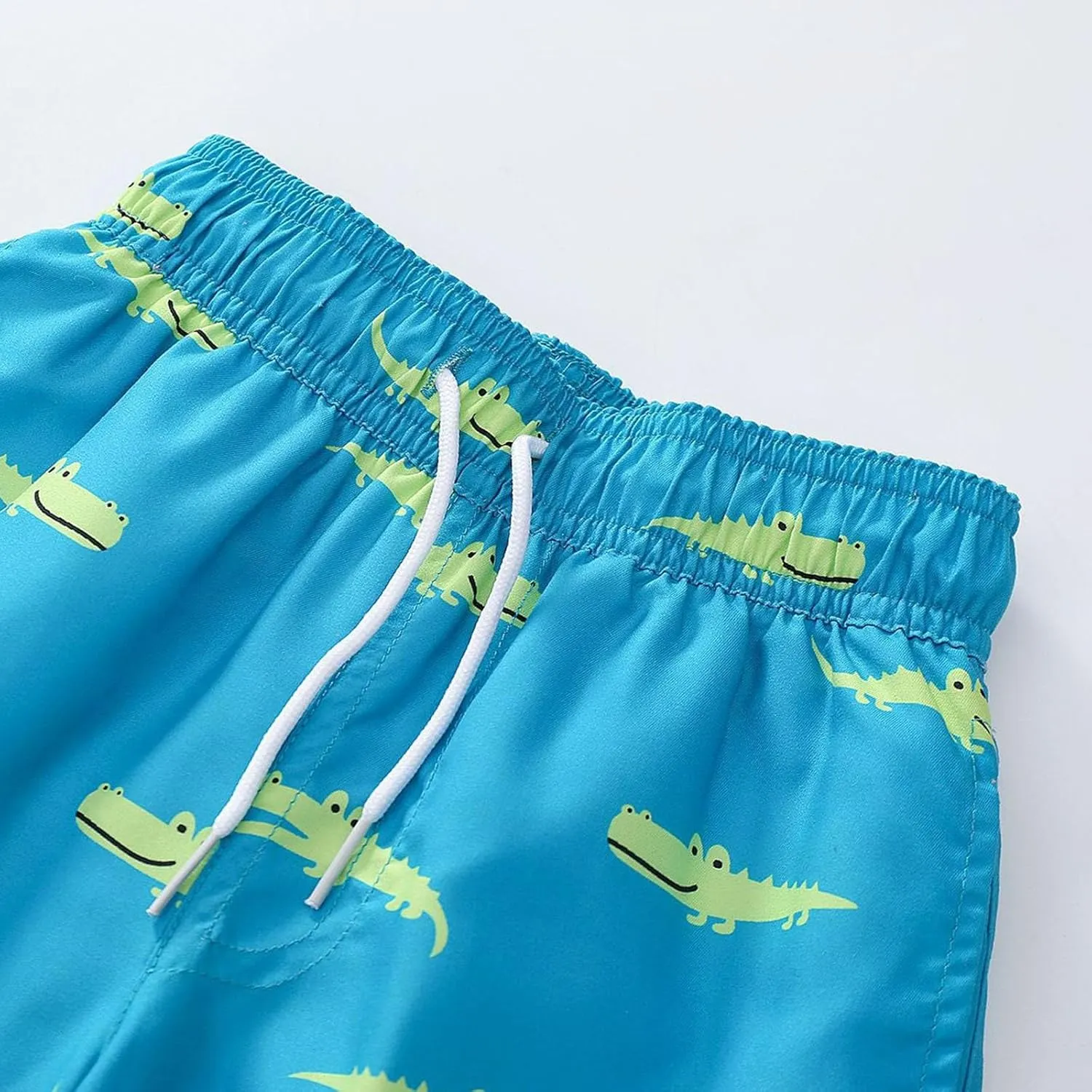Toddler Cotton Summer Beach Shorts Boys Swim Trunks Elastic Waist Drawstring Loose Fit Athletic Girls Summer Wear