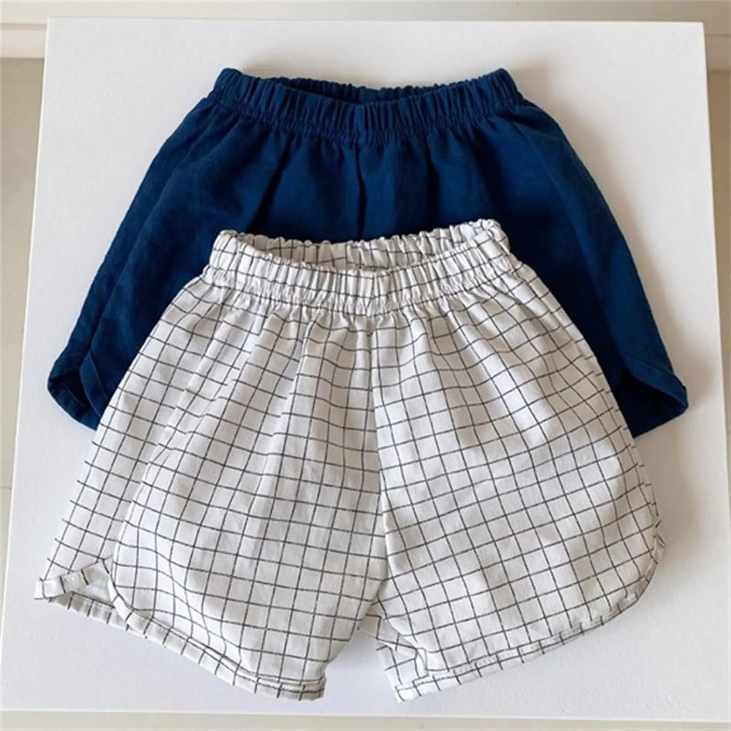 Toddler Girls Boys Athletic Soccer Shorts Basketball Sports Shorts Kids Quick Dry Plaid Running Pants Jogger Pants