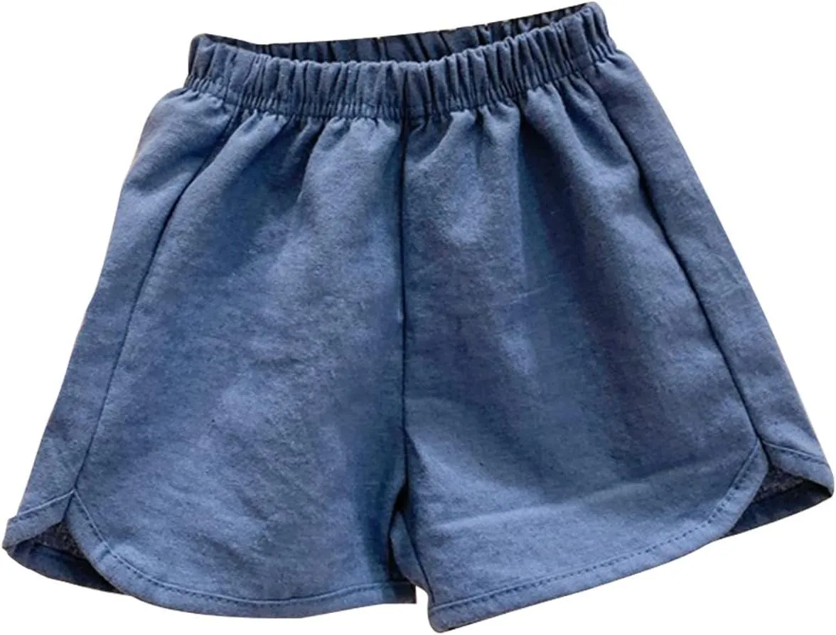 Toddler Girls Boys Athletic Soccer Shorts Basketball Sports Shorts Kids Quick Dry Plaid Running Pants Jogger Pants