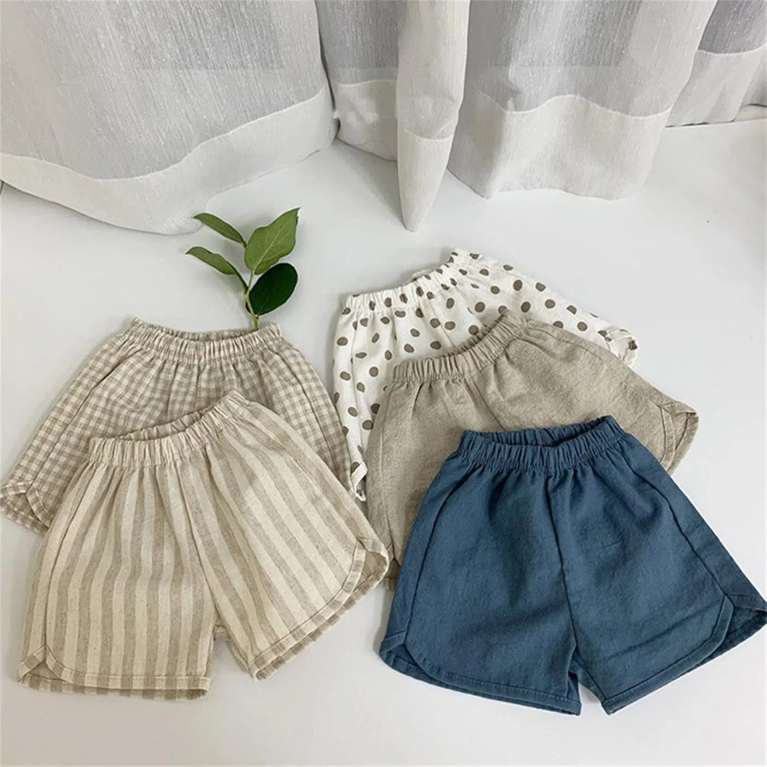 Toddler Girls Boys Athletic Soccer Shorts Basketball Sports Shorts Kids Quick Dry Plaid Running Pants Jogger Pants