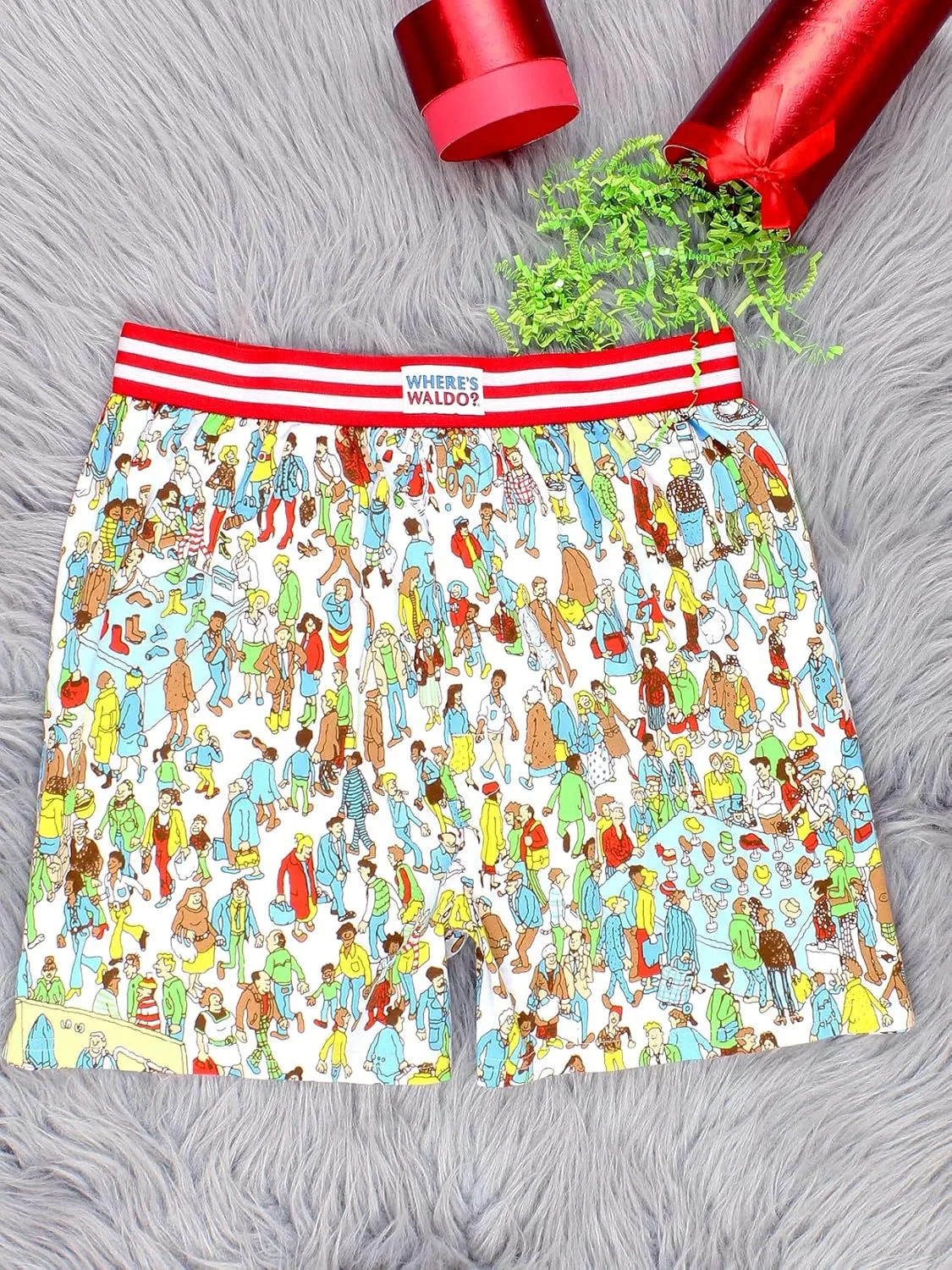 Where's Waldo Game Scene Men's Boxer Lounge Shorts