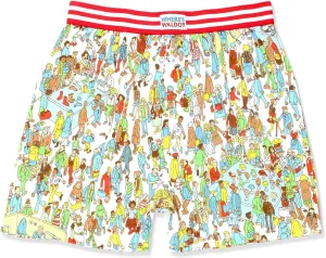 Where's Waldo Game Scene Men's Boxer Lounge Shorts