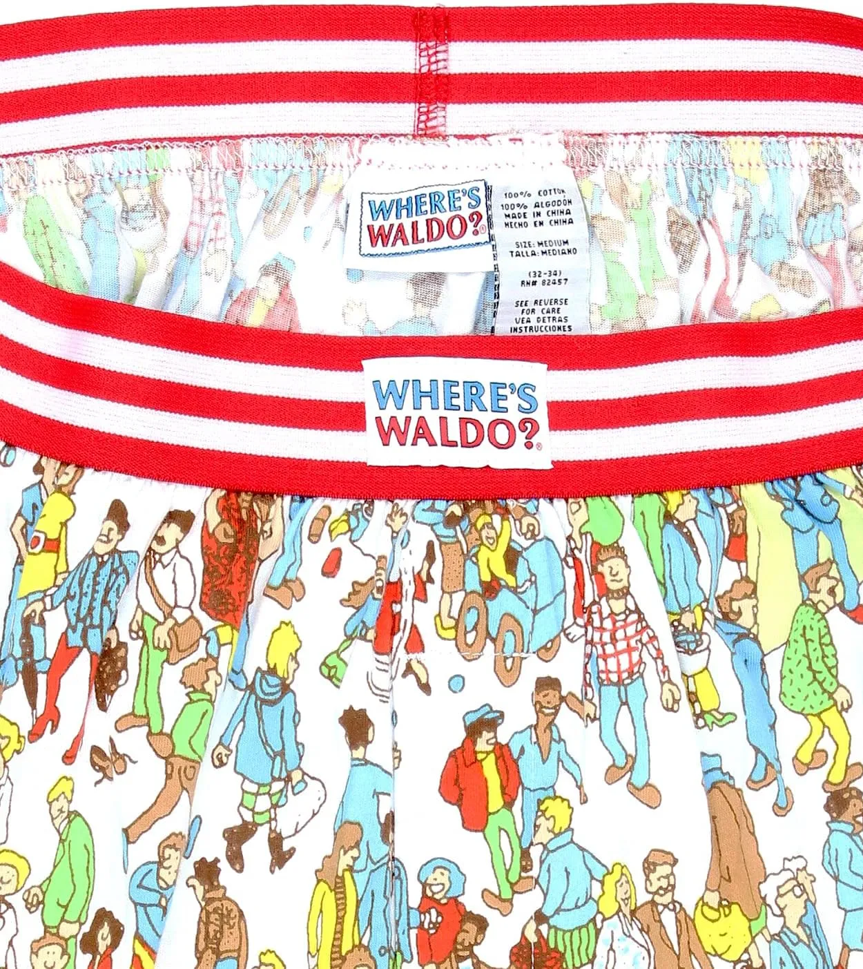 Where's Waldo Game Scene Men's Boxer Lounge Shorts