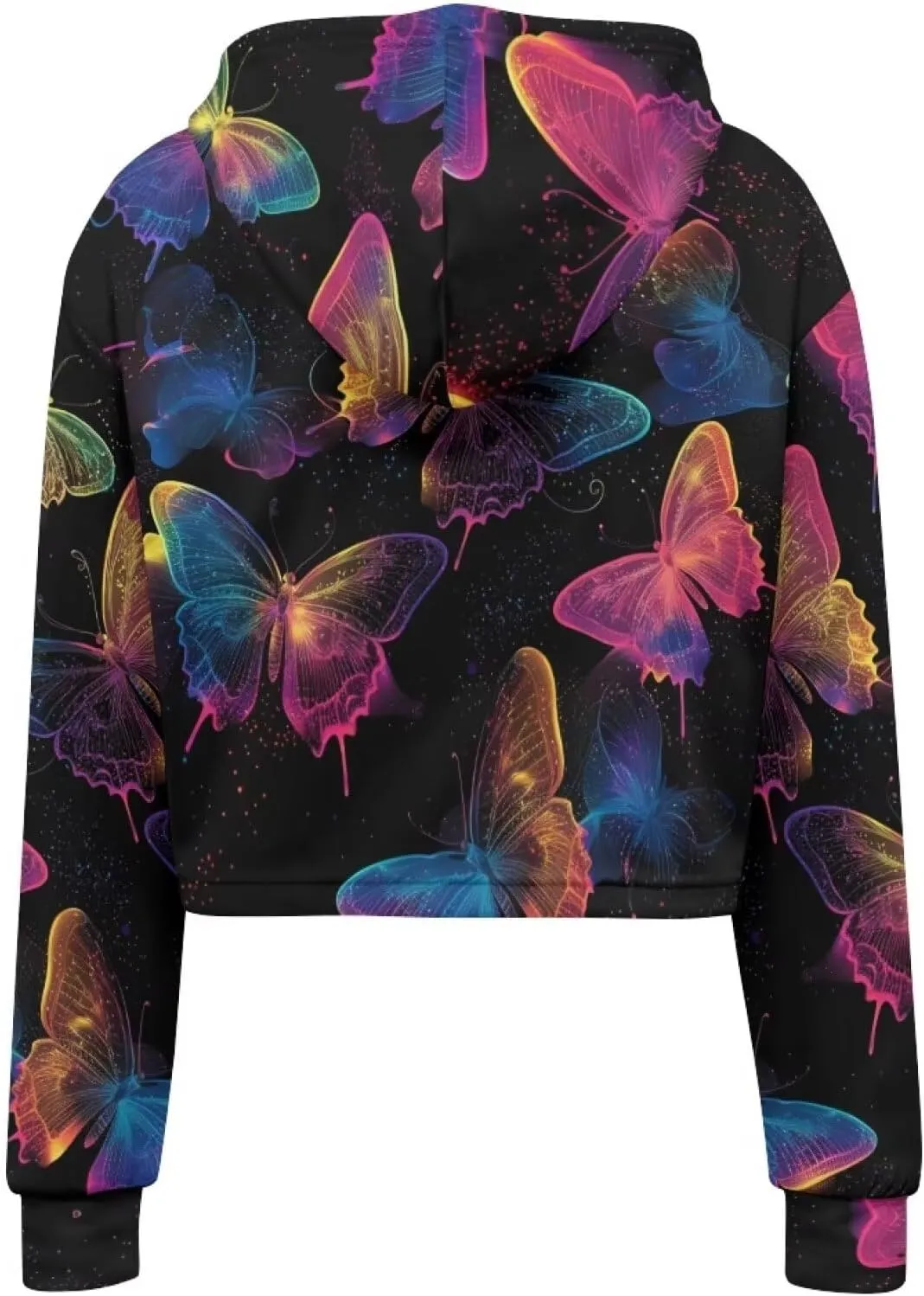 Womens Long Sleeve Crop Tops Lightweight Hoodie Pullover Blouses Drawstring Sweatshirts Casual Shirts Tunics