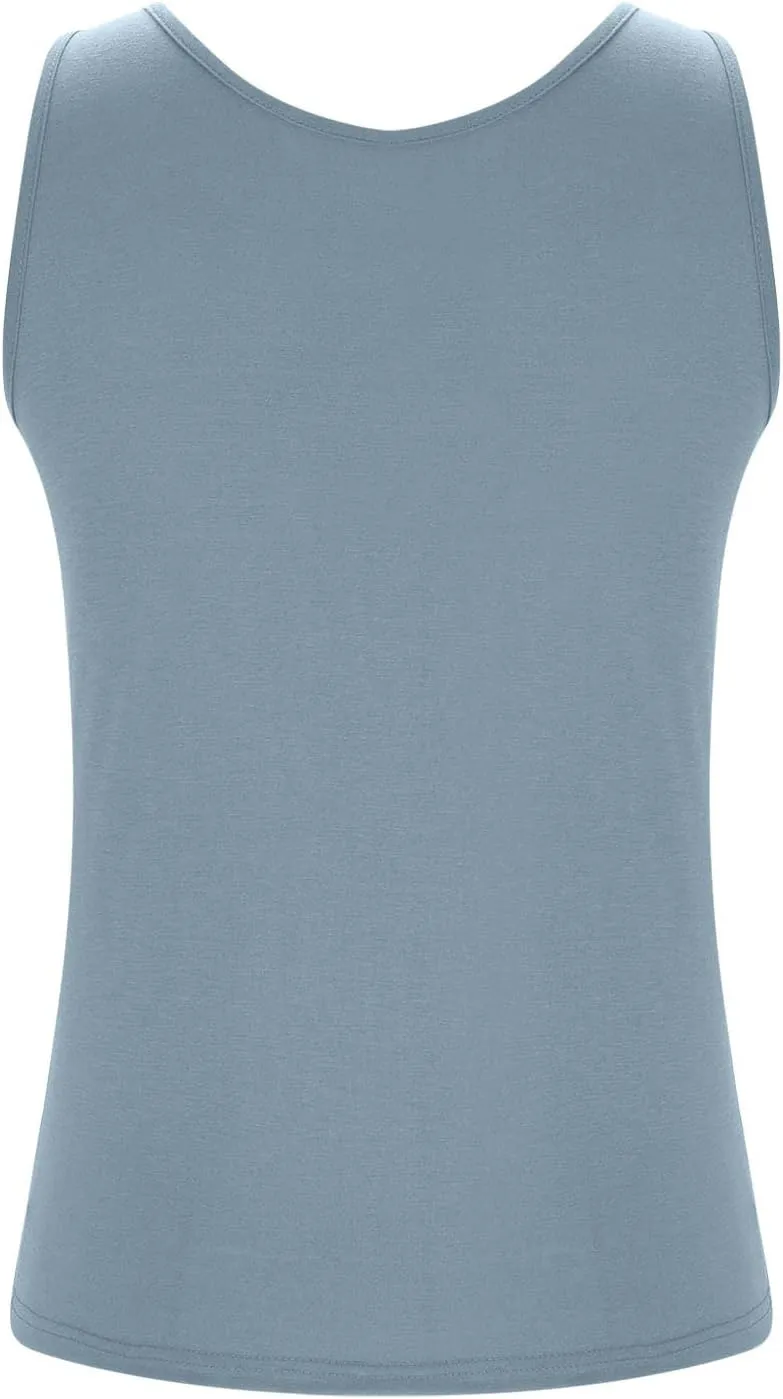 Womens Plus Size Tank Tops with Built in Bra Padded Camisole Shelf Bra Workout Yoga Shirt Casual Basic Undershirt