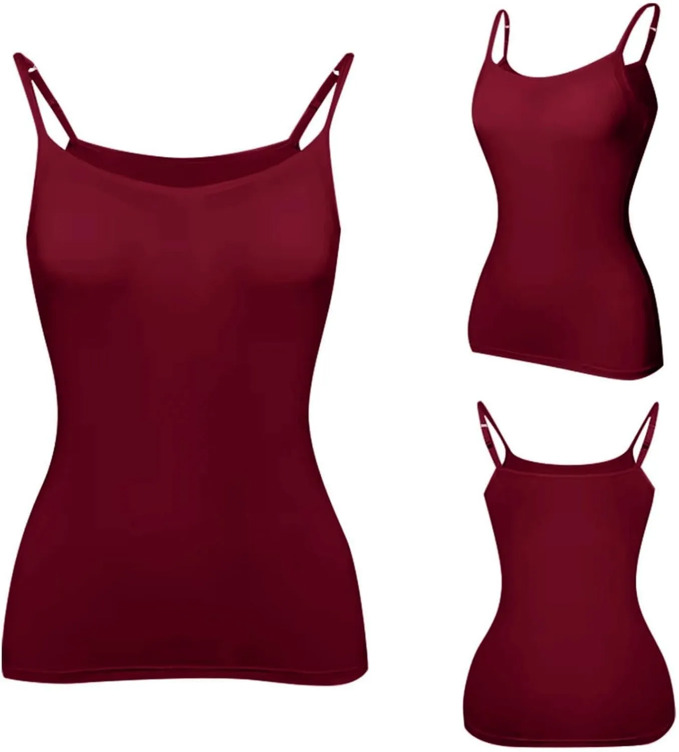 Women's Shaping Cami with Built in Bra, Tummy Control Shapewear Camisole Tops for Woman T-Shirt with Built-in Bra