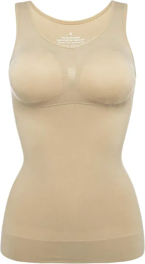 Womens Tank Tops Camisole with Built in Padded Bra Vest Cami Shelf Bra Casual Wide Strap Yoga Shirt