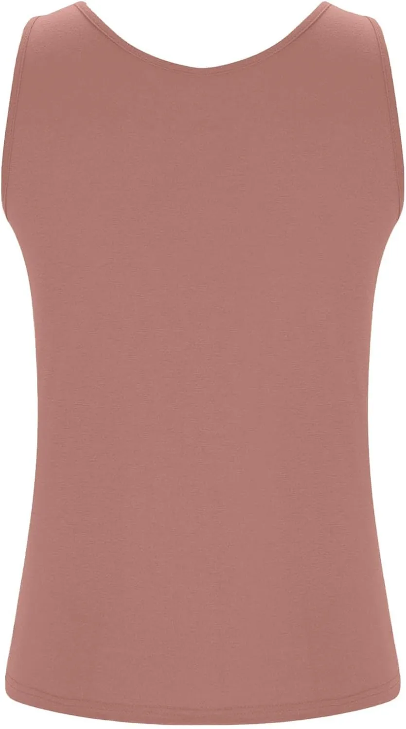 Womens Tank Tops with Built in Bra Plus Size Padded Camisole Shelf Bra Workout Yoga Shirt Casual Cotton Undershirt