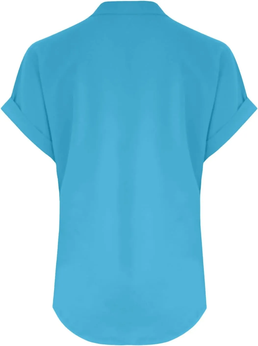 Womens Tops Dressy Casual Short Sleeve Button V Neck Henley T Shirts Solid Color Cotton Linen Summer Blouse Tees
