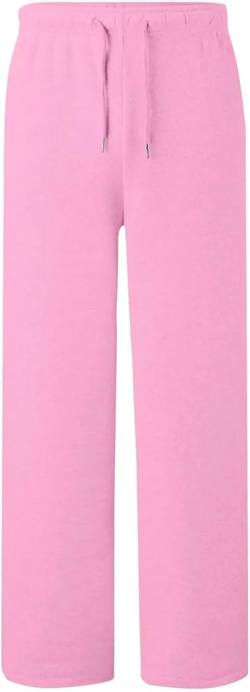 Women's Wide Leg Sweatpants Bow Tie Printed Trousers Baggy Straight Leg Lounge Pants Athletic Joggers with Pockets