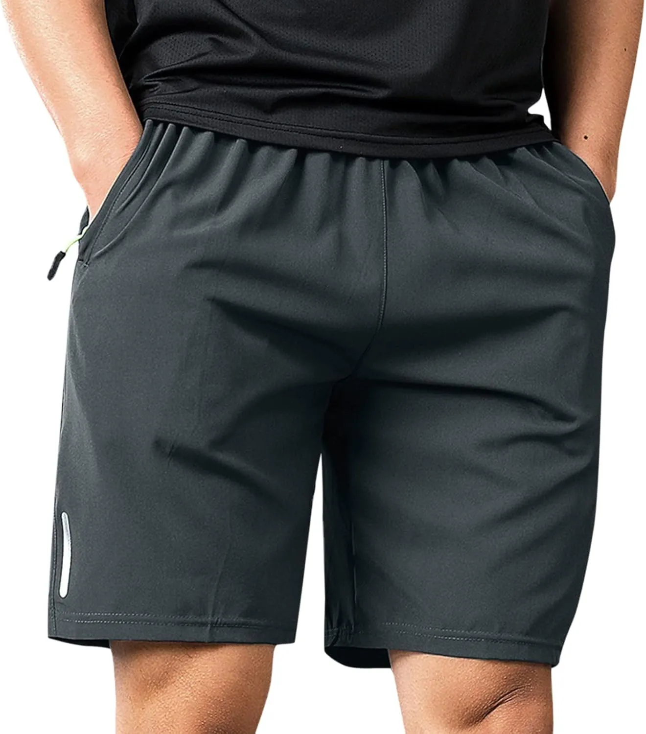 ZYXTIM Sweat Shorts for Men Quick Dry Airy Elastic Waist Casual Gym Fitness Workout Summer Outdoor Cycling Running Shorts