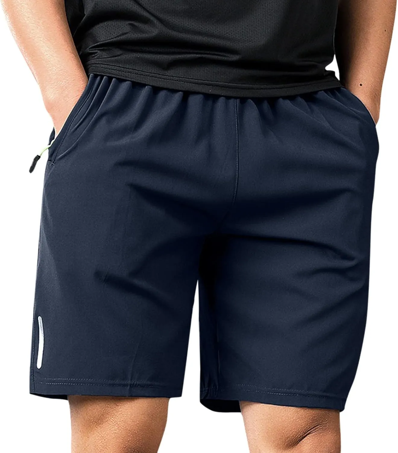 ZYXTIM Sweat Shorts for Men Quick Dry Airy Elastic Waist Casual Gym Fitness Workout Summer Outdoor Cycling Running Shorts